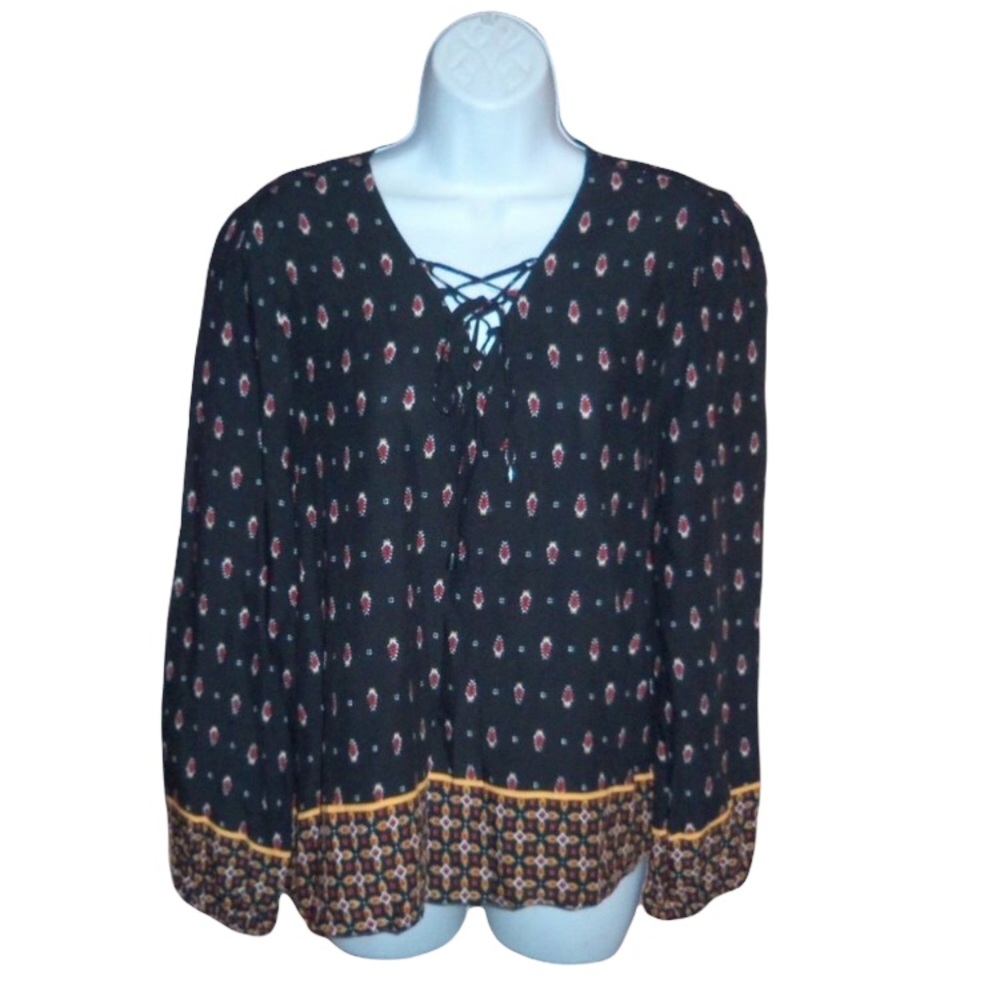 Simply Styled BOHO Multi Color Top - Large